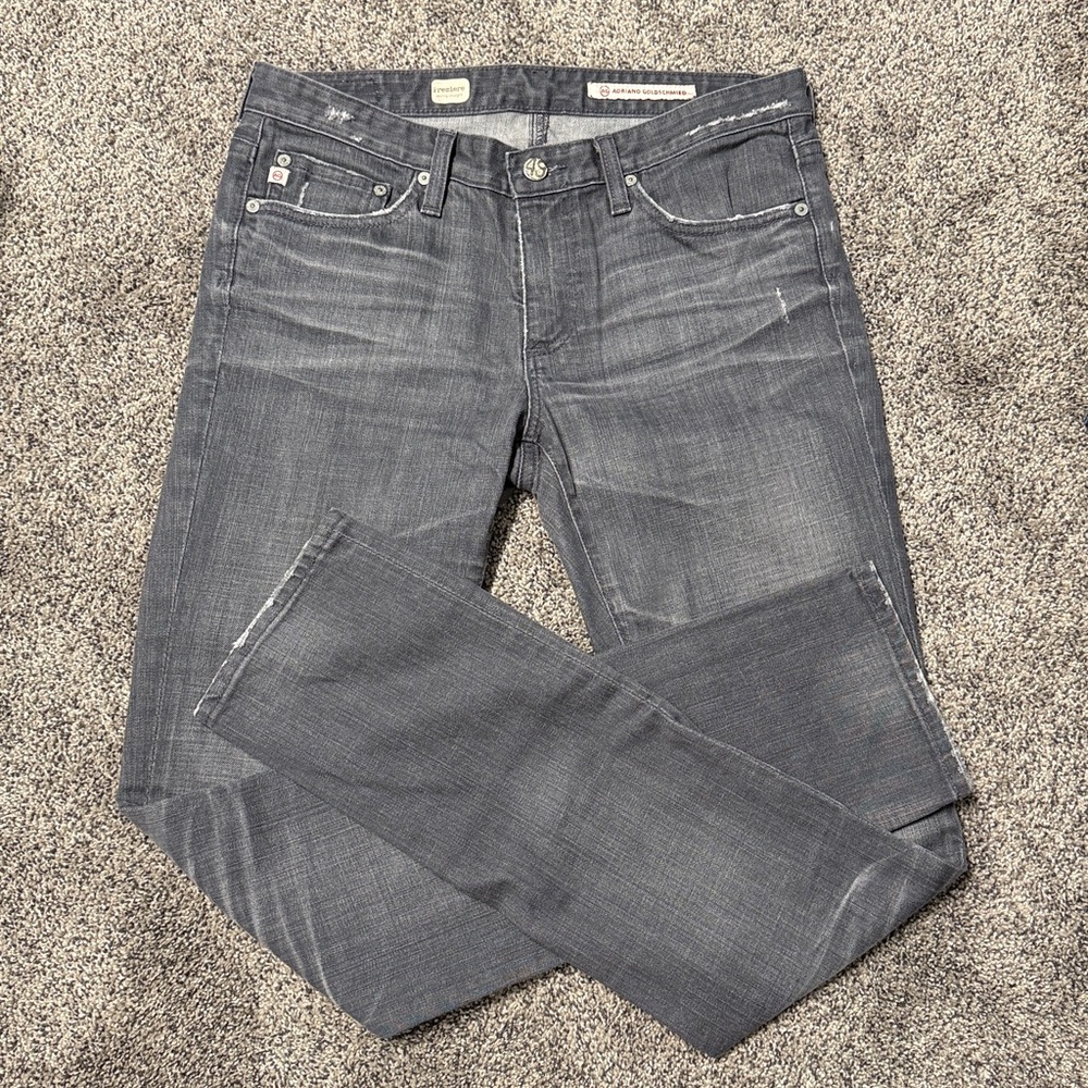 Grey AG Adriano Goldschmied Première Skinny Straight Jeans, 29R
